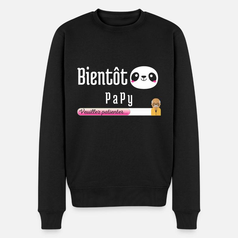 Bientôt Papy - Pull Premium bio Homme - noir