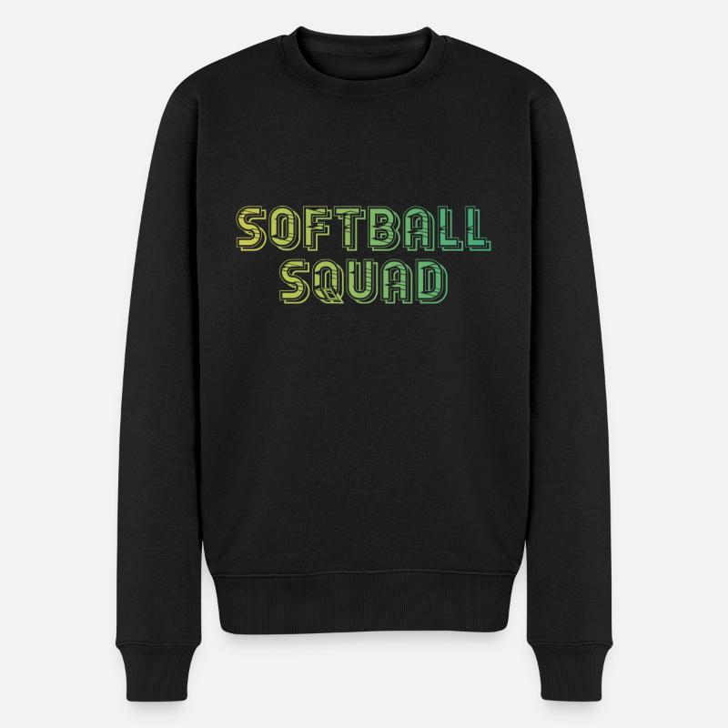 Softball - Männer Premium Bio Pullover - Schwarz