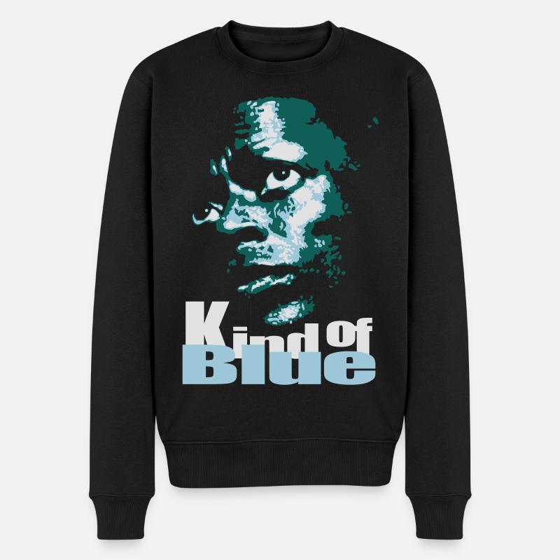 Blue jazz flex - Pull Premium bio Homme - noir