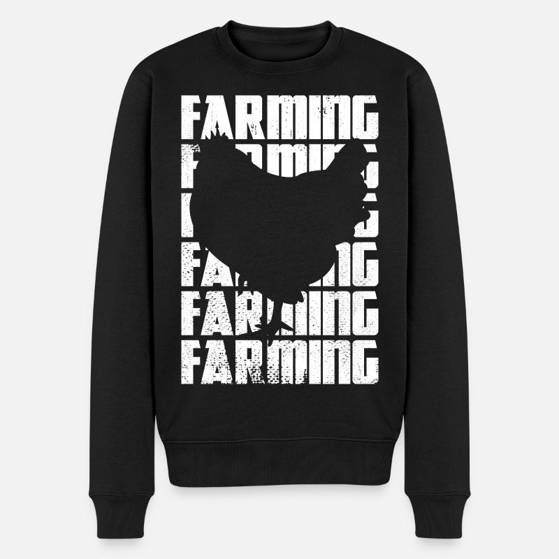 Agriculture - Pull Premium bio Homme - noir