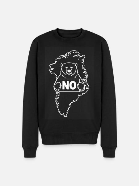 Greenland Is Not For Sale - Men's Premium Organic Jumper - black