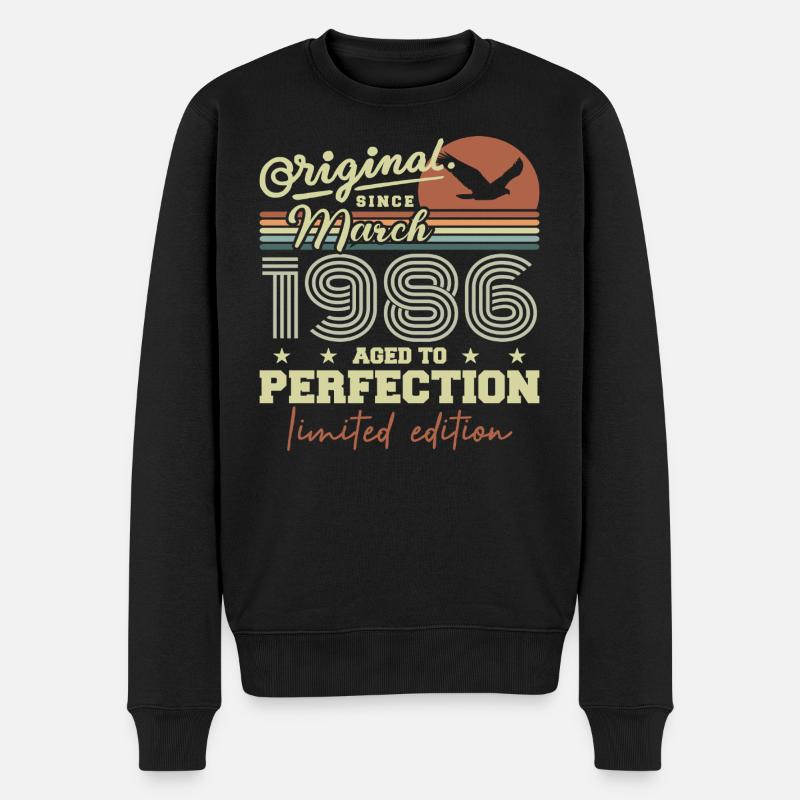Anniversaire Mars 1986 - Pull Premium bio Homme - noir