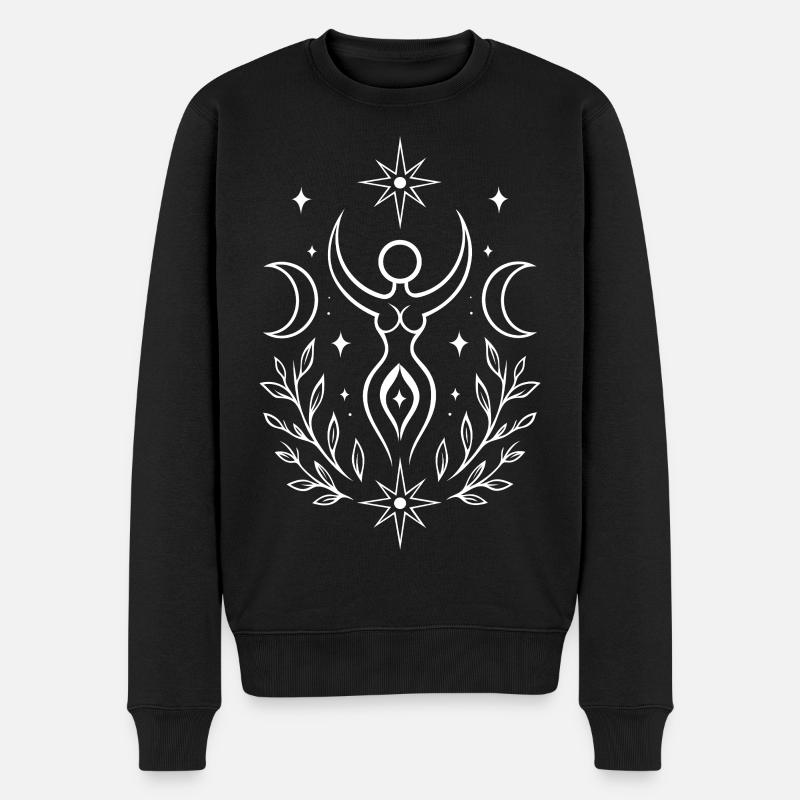 Déesse du solstice d’été – Symbole spirituel - Pull Premium bio Homme - noir