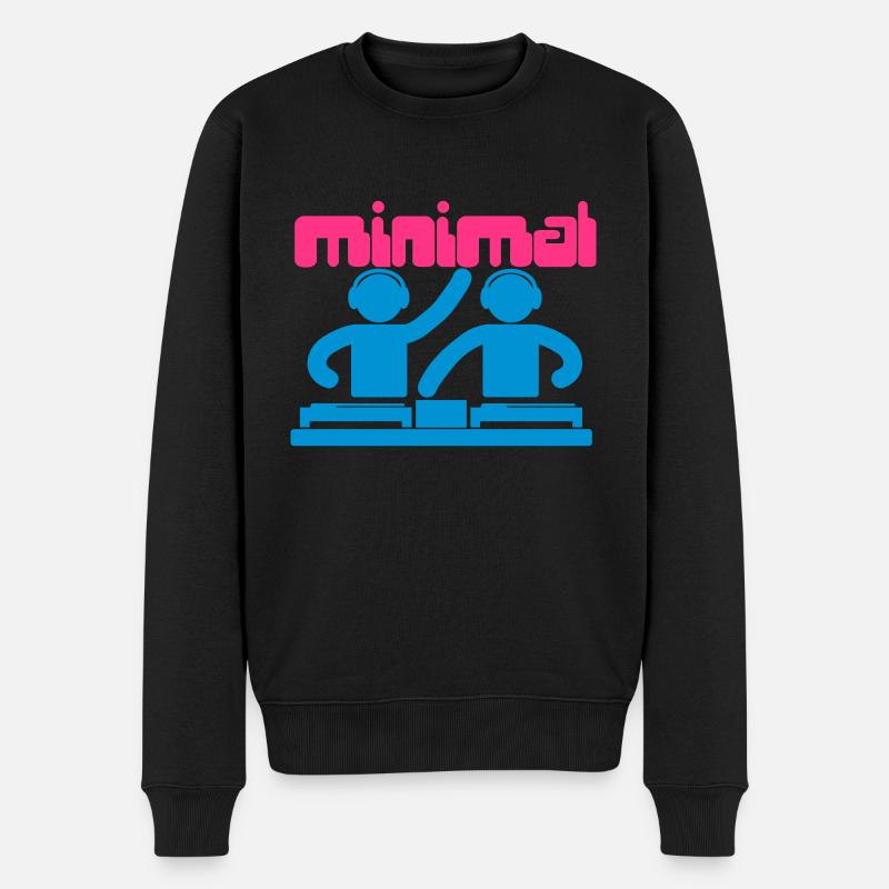 DJs - Männer Premium Bio Pullover - Schwarz