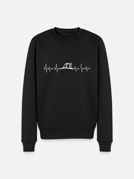 Heartbeat Firefighter Firefighter - Men's Premium Organic Jumper - black