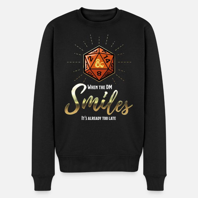 Dungeons And Dragons quando Dungeon Master sorride - Maglione ecologico premium da uomo - nero