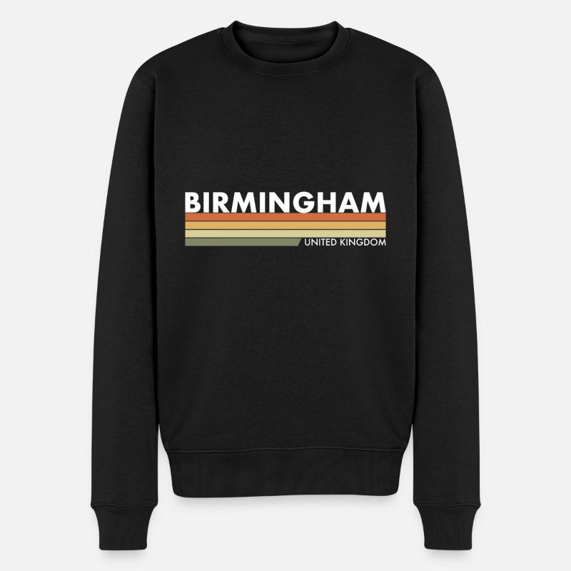 Birmingham, Royaume-Uni, Britannique, Anglais - Pull Premium bio Homme - noir