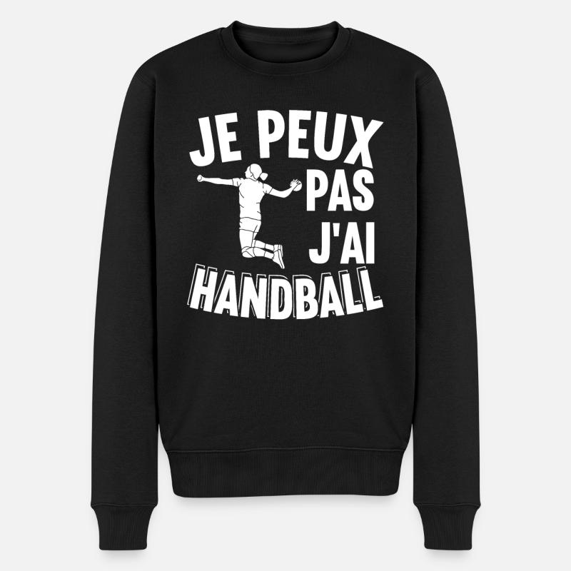 Je Peux Pas J'Ai Handball - Pull Premium bio Homme - noir