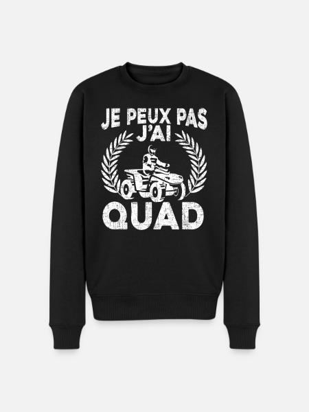 Je Peux Pas J'Ai Quad - Pull Premium bio Homme - noir