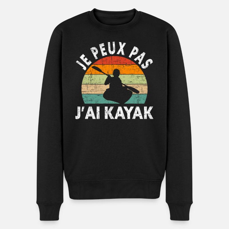 Je Peux Pas J'Ai Kayak - Pull Premium bio Homme - noir
