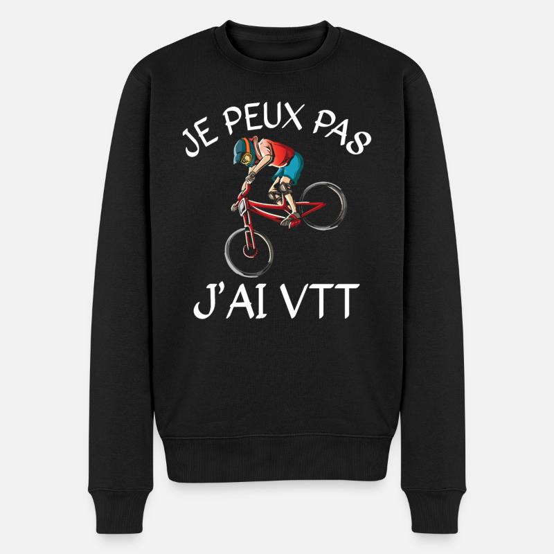 Je Peux Pas J'Ai VTT - Pull Premium bio Homme - noir