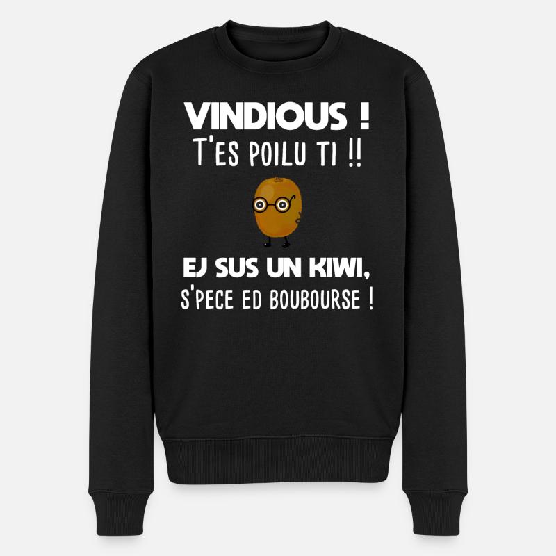 Vindious, Humour Ch'tis Drôle et expression Cadeau - Pull Premium bio Homme - noir