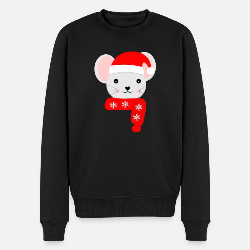 Souris de Noël à Noël - Pull Premium bio Homme - noir