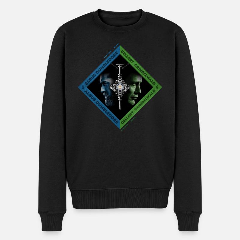 Phantastische Tierwesen 3 Dumbledore Grindelwald - Männer Premium Bio Pullover - Schwarz