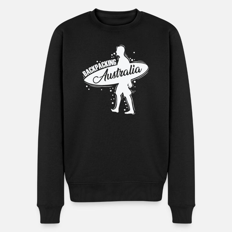 Backbacking Australie Outback Adventure - Pull Premium bio Homme - noir
