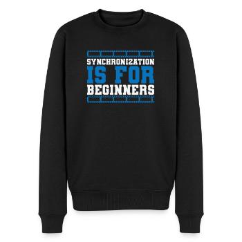 Synchronization is for Beginners Films - Men's Premium Organic Jumper - black - Front - Nico (187cm)