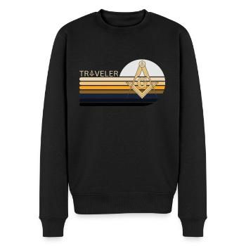 Francs-maçons Franc-maçonnerie Compass Tshirt - Pull Premium bio Homme - noir - Devant - Nico (187cm)