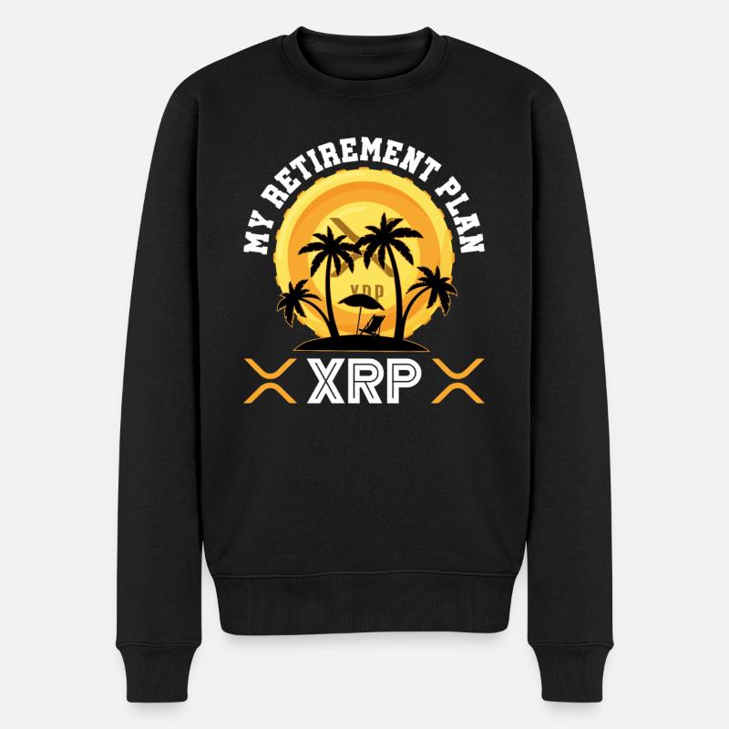 Mein Ruhestandsplan XRP | Ripple Cryptocurrency - Männer Premium Bio Pullover - Schwarz