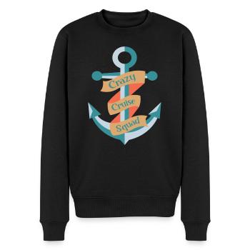 Kreuzfahrt Kreuzfahrtschiff - Männer Premium Bio Pullover - Schwarz - Vorne - Nico (187cm)