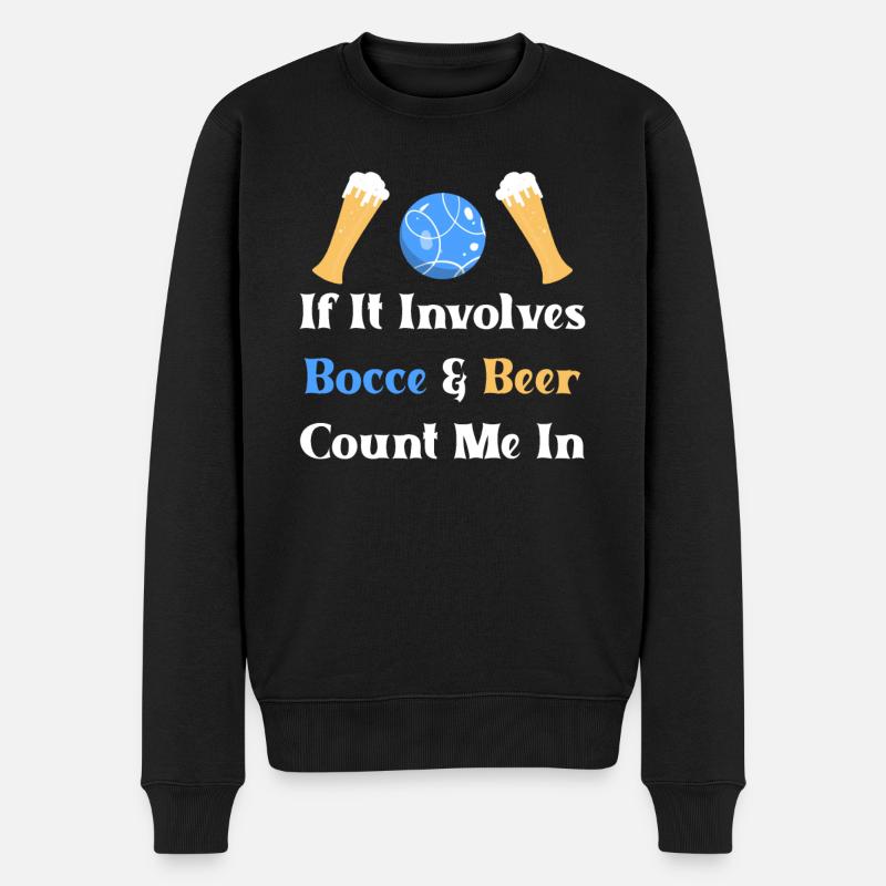 Pétanque boccia boule - Pull Premium bio Homme - noir