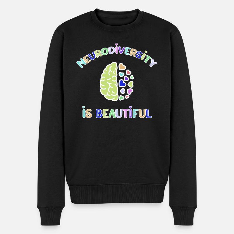 Neurodiversité Autimsus TDAH dyslexie - Pull Premium bio Homme - noir