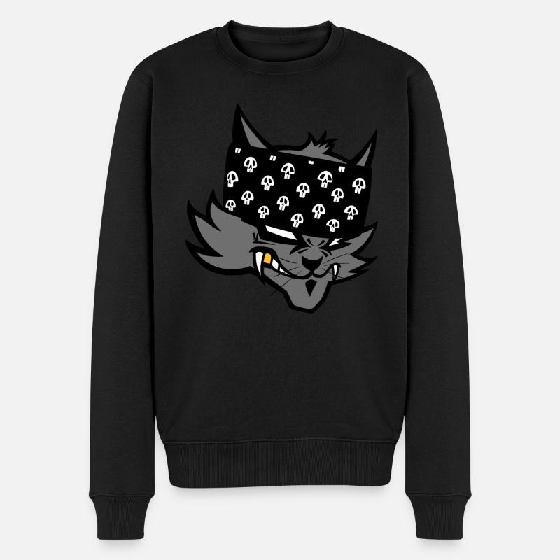 MAD C. - Männer Premium Bio Pullover - Schwarz