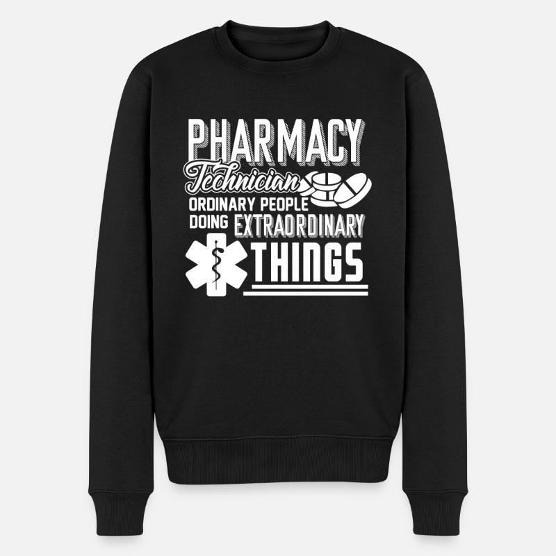 Pharmacy Technician Pharmacy Technician Doing - Men's Premium Organic Jumper - black