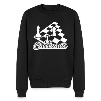Chess Chess Checkmate - Men's Premium Organic Jumper - black - Front - Nico (187cm)