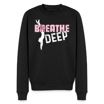 Freediving Deep Freediving - Men's Premium Organic Jumper - black - Front - Nico (187cm)