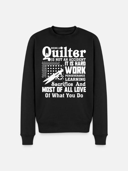 Quilter Being A Quilter - Men's Premium Organic Jumper - black