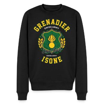 Grenadier - Men's Premium Organic Jumper - black - Front - Nico (187cm)