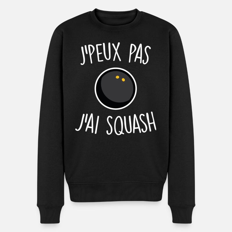 J'peux pas j'ai squash - Pull Premium bio Homme - noir