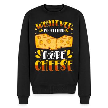 Matière grasse alimentaire du fromage - Pull Premium bio Homme - noir - Devant - Nico (187cm)