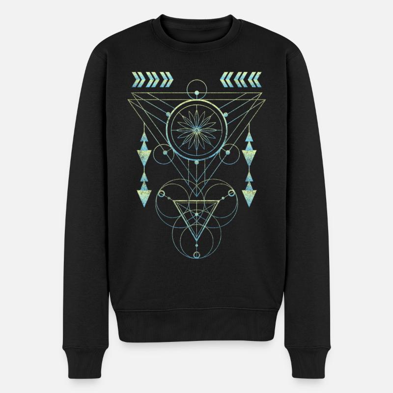 Runes, Symbolisme, Religion, Éléments - Pull Premium bio Homme - noir