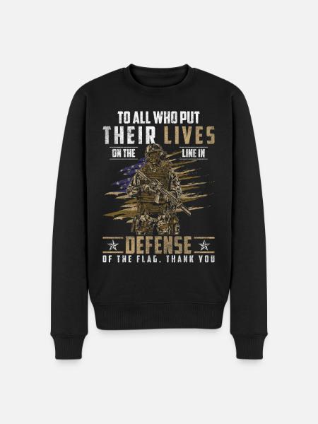 Soldier Victory Human Rights - Men's Premium Organic Jumper - black