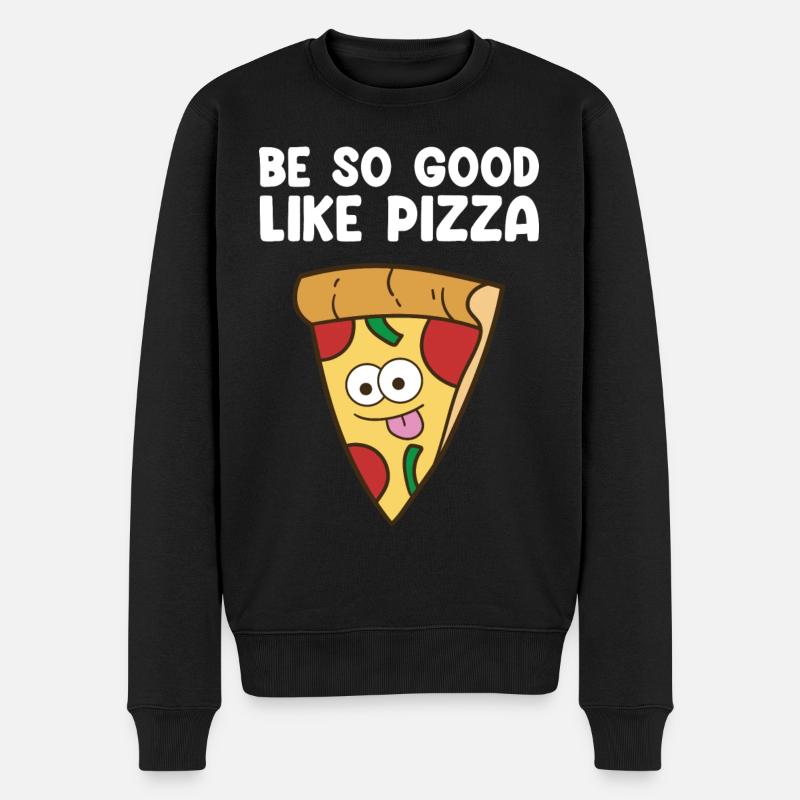 Pizza - Pull Premium bio Homme - noir