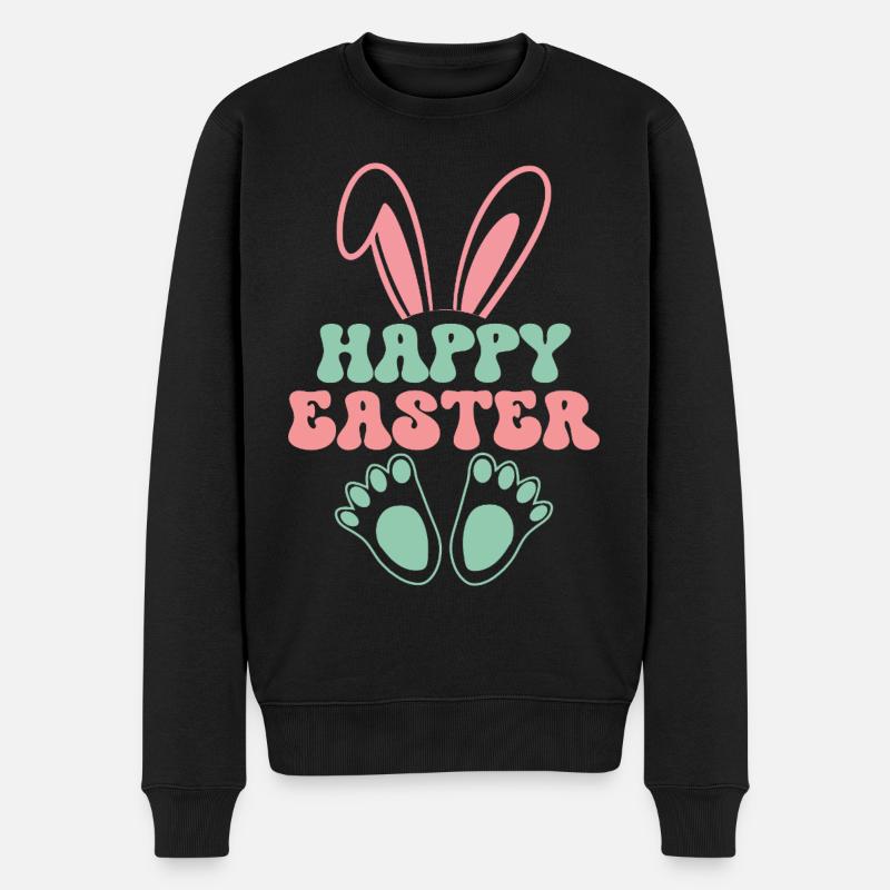 Joyeuses Pâques - Pull Premium bio Homme - noir