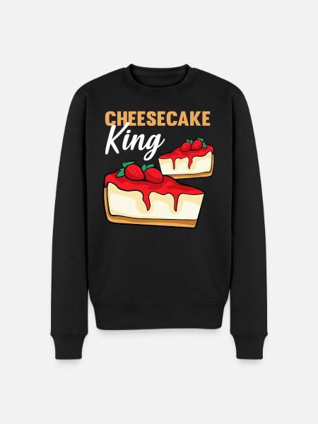 Cheesecake King - Men's Premium Organic Jumper - black