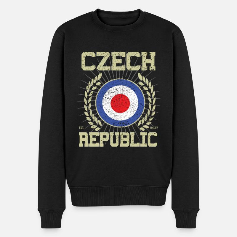 République tchèque, design tchèque cool - Pull Premium bio Homme - noir