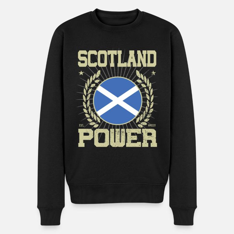 Cool Scotland Design - Pull Premium bio Homme - noir