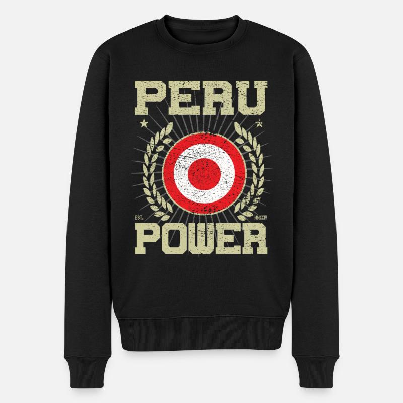 Design Cool Pérou - Pull Premium bio Homme - noir