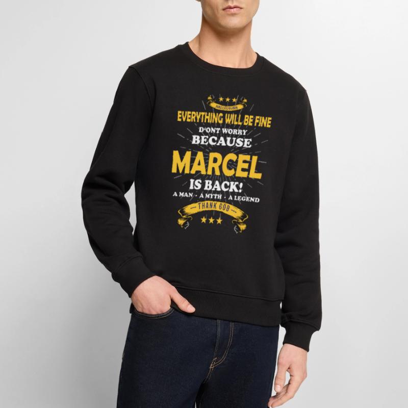 Everything will be fine Marcel Is back Männer Premium Bio Pullover