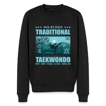 Taekwondo Südkorea Design: Für den TaekwondoFan - Männer Premium Bio Pullover - Schwarz - Vorne - Nico (187cm)