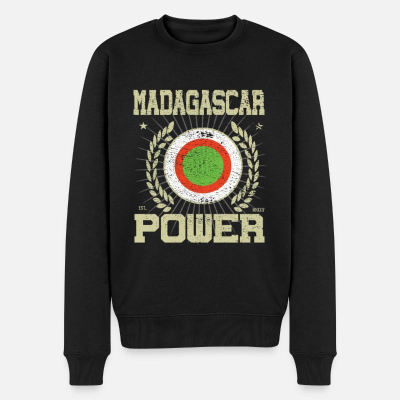 Cool Madagascar Design - Pull Premium bio Homme - noir