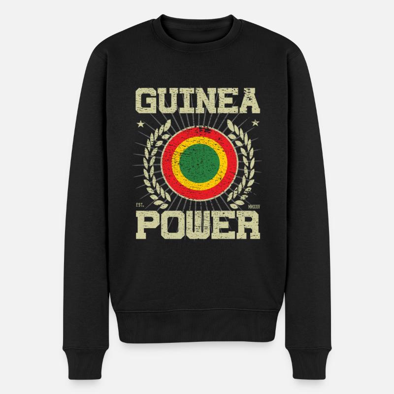 Conception de Guinée fraîche - Pull Premium bio Homme - noir