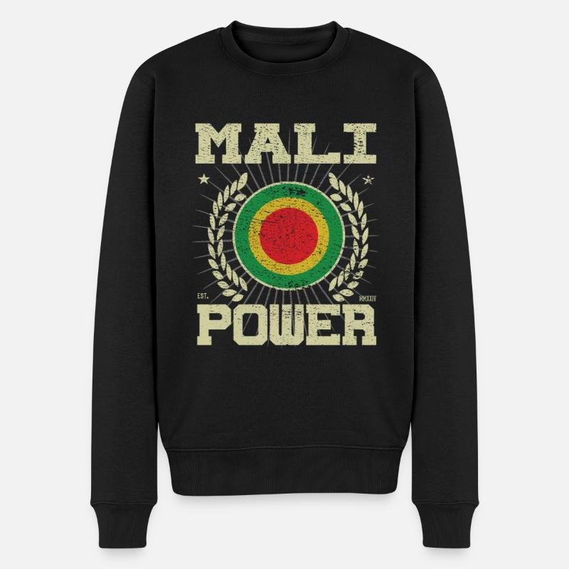 Cool Mali Design - Pull Premium bio Homme - noir