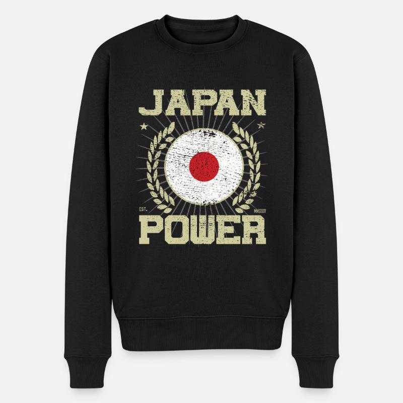 Design japonais cool - Pull Premium bio Homme - noir