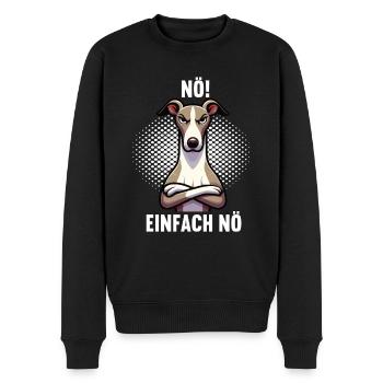 Nö Einfach Nö Whippet Windhund Whippets Windhunde - Männer Premium Bio Pullover - Schwarz - Vorne - Nico (187cm)