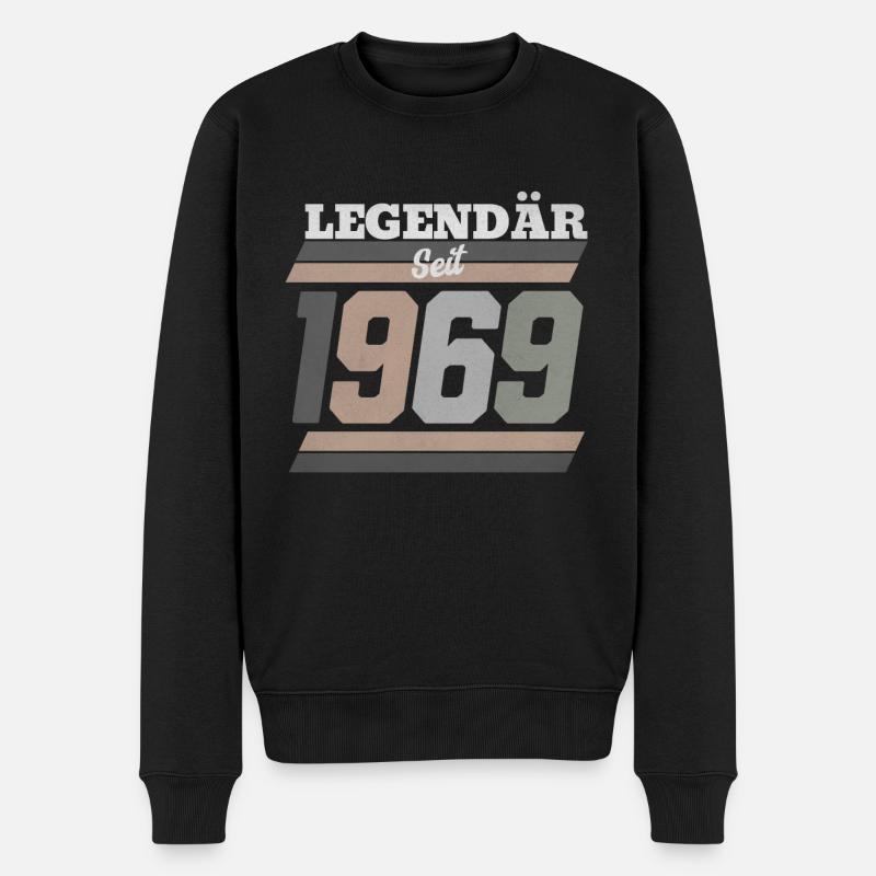 1969 - Männer Premium Bio Pullover - Schwarz