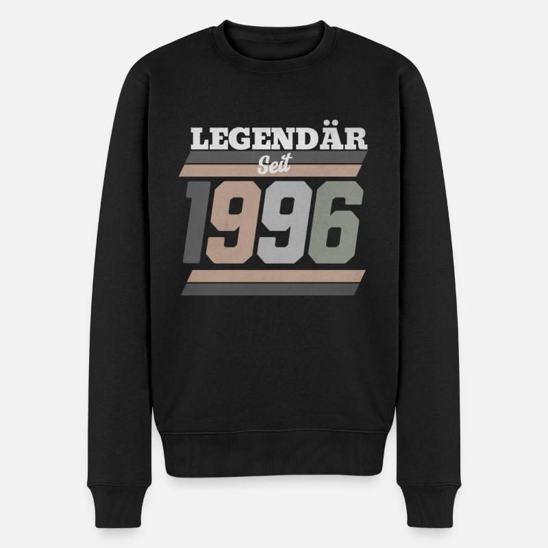 Legendär seit 1996 - Männer Premium Bio Pullover - Schwarz